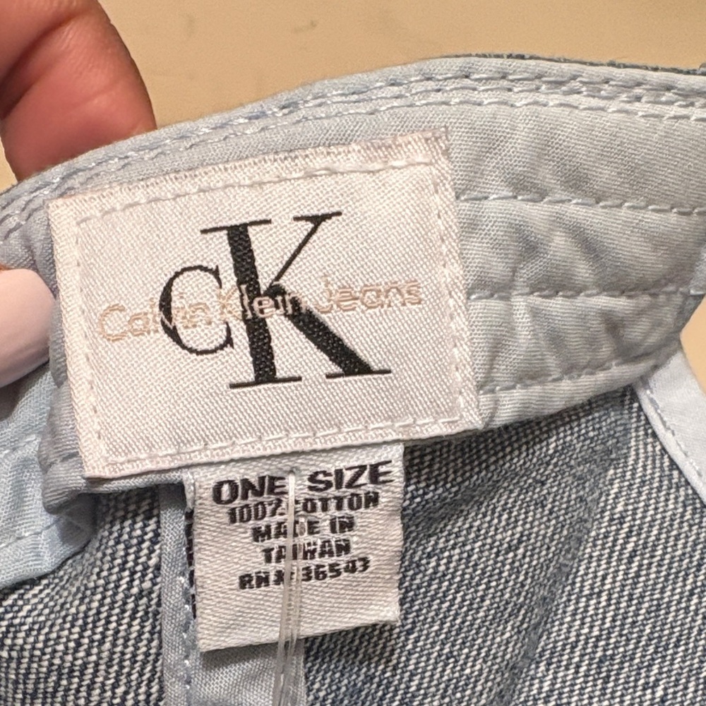 Calvin Klein Light Blue Denim Hat - Picture 9 of 12